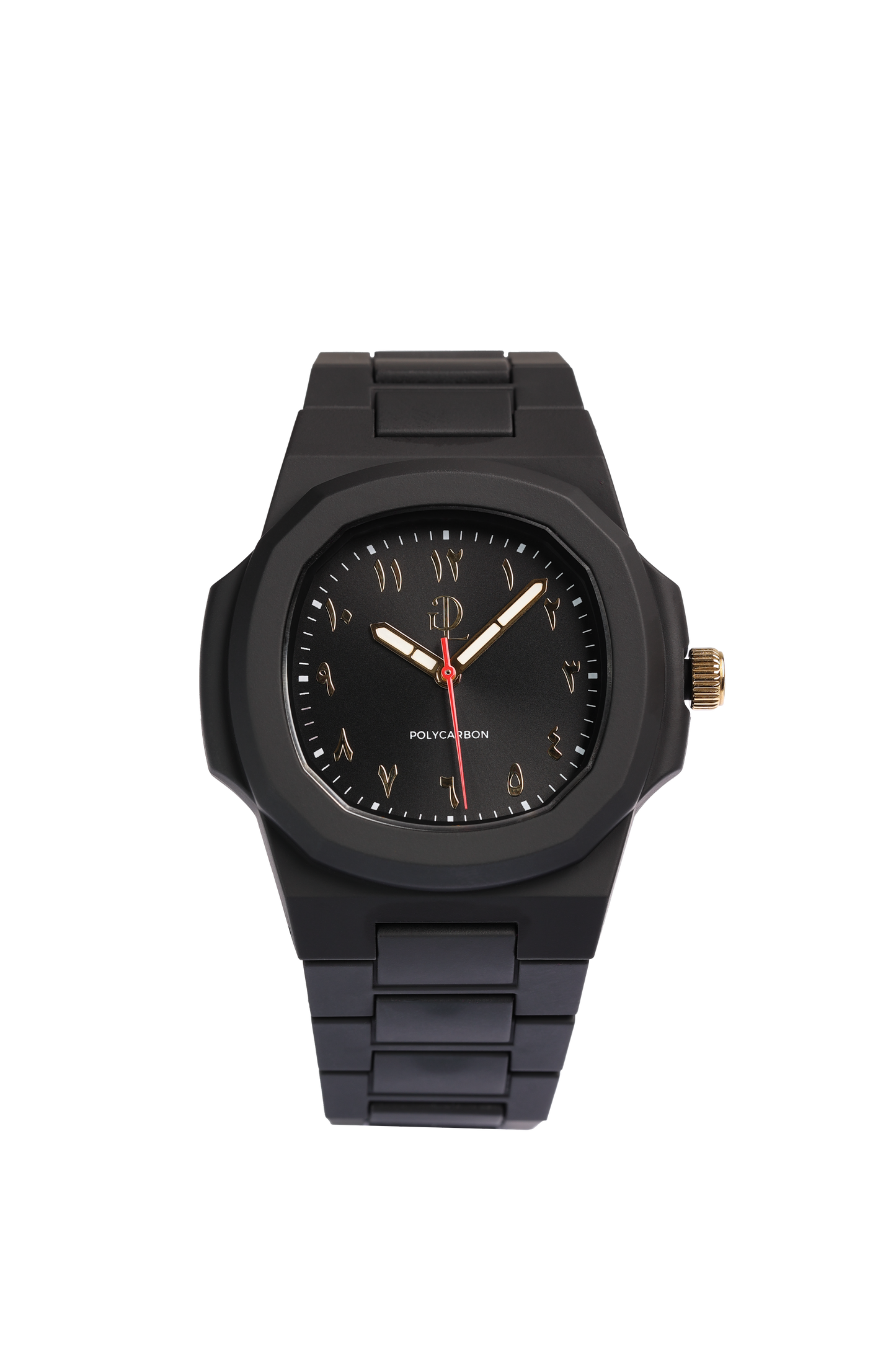 GDL Watch Habibi Polycarbon Arabic Nero Dial