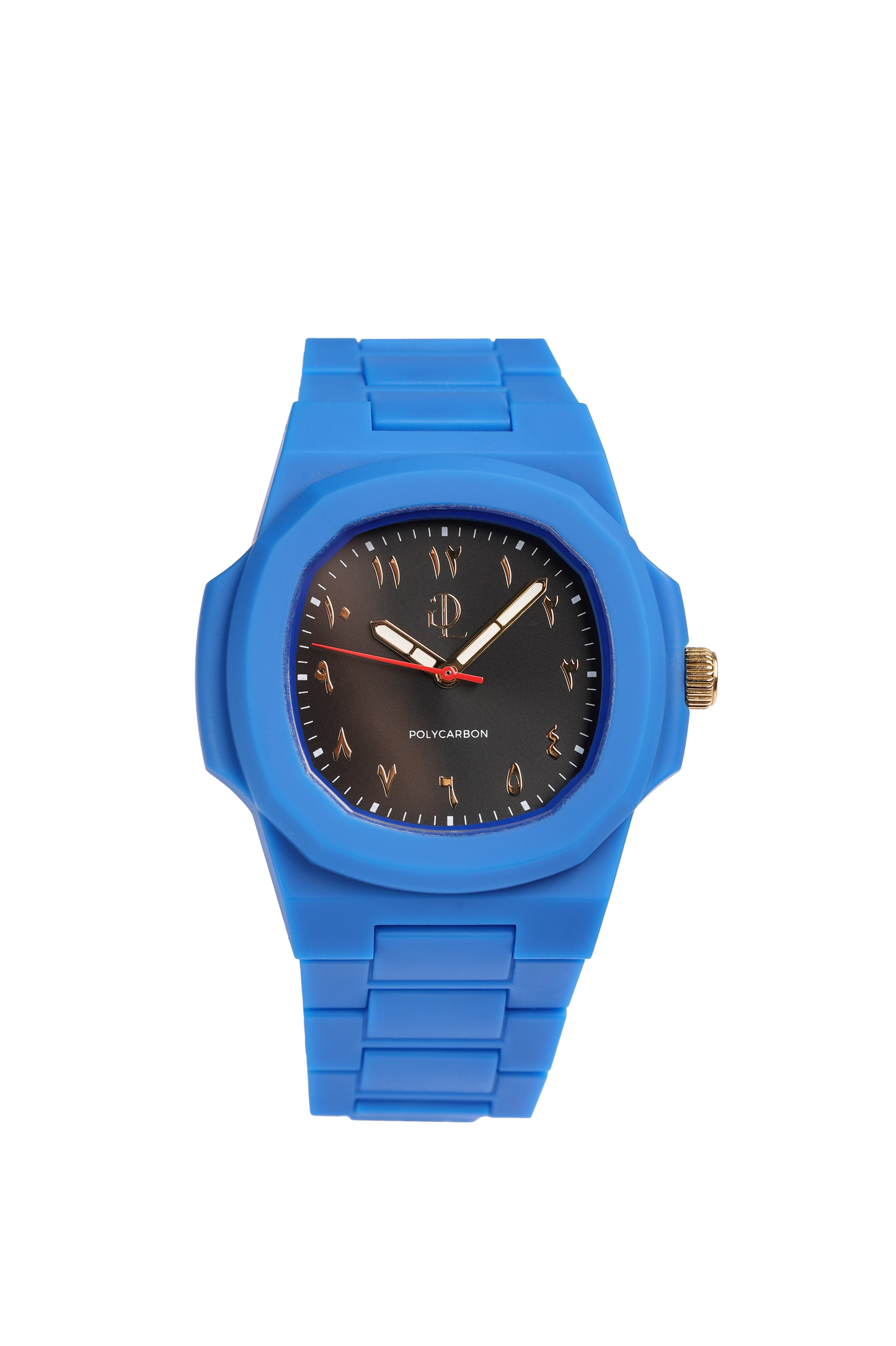Orologio Blu Polycarbon   Nero Dial Arabic