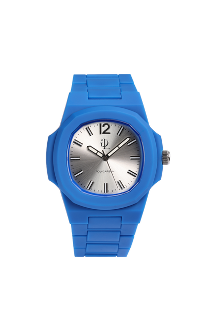 GDL Watch Blu Polycarbon  Argento Dial