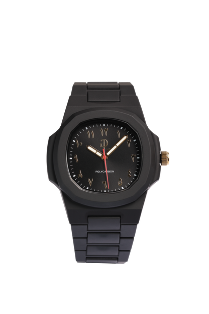 GDL Watch Habibi Polycarbon  Arabic Nero Dial