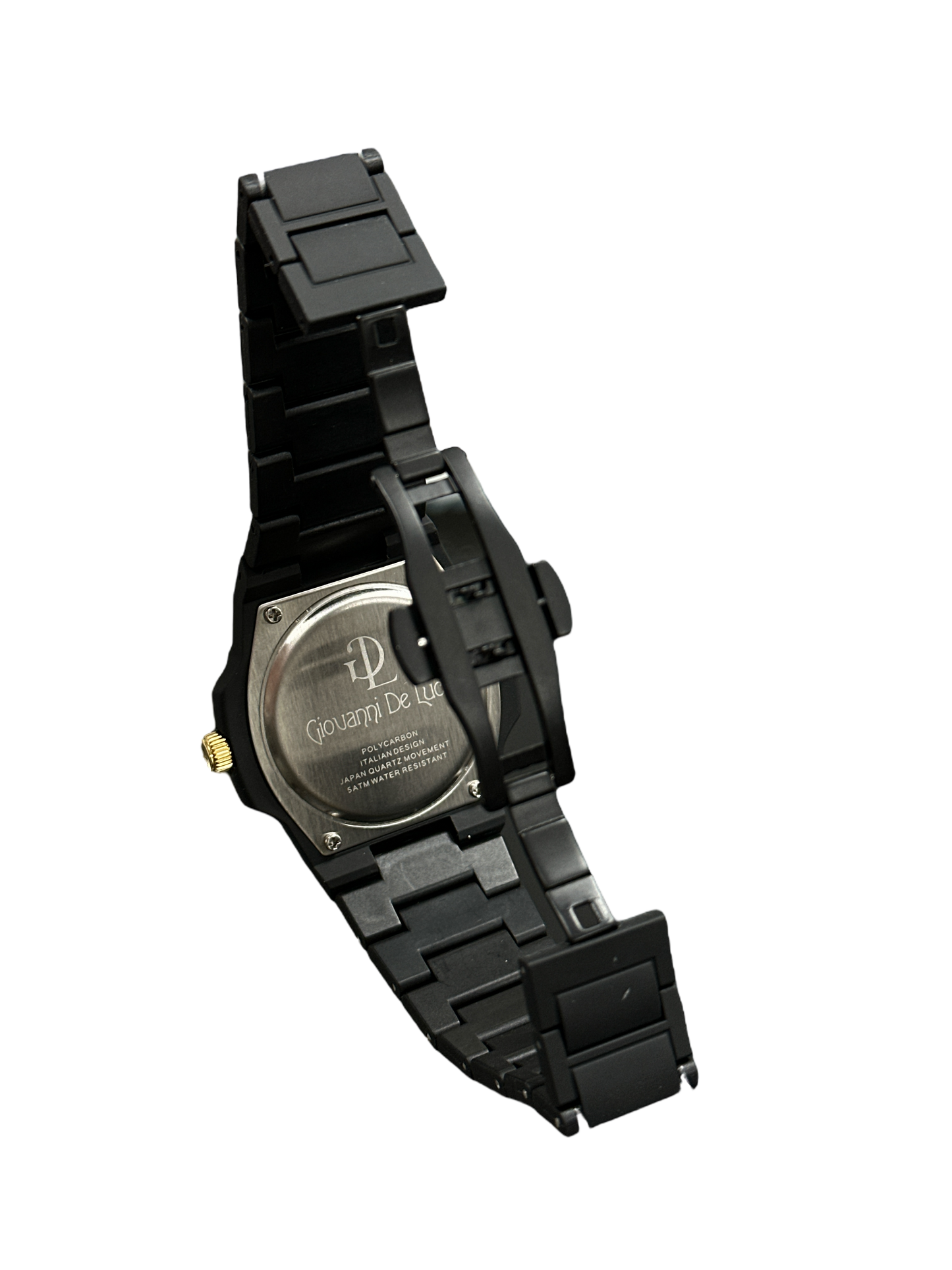 GDL Watch  Polycarbon orologio nero quadrante Color acquamarina