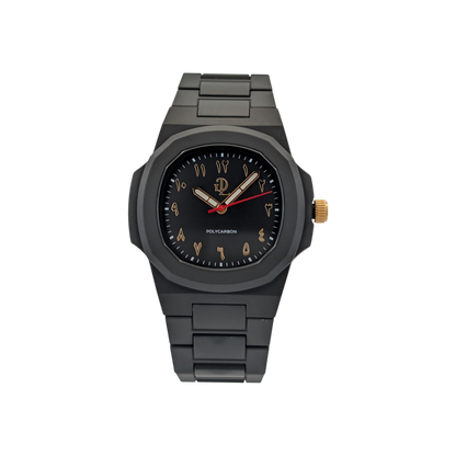 GDL Watch Habibi Polycarbon  Arabic Nero Dial